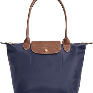 Navy long champ bag